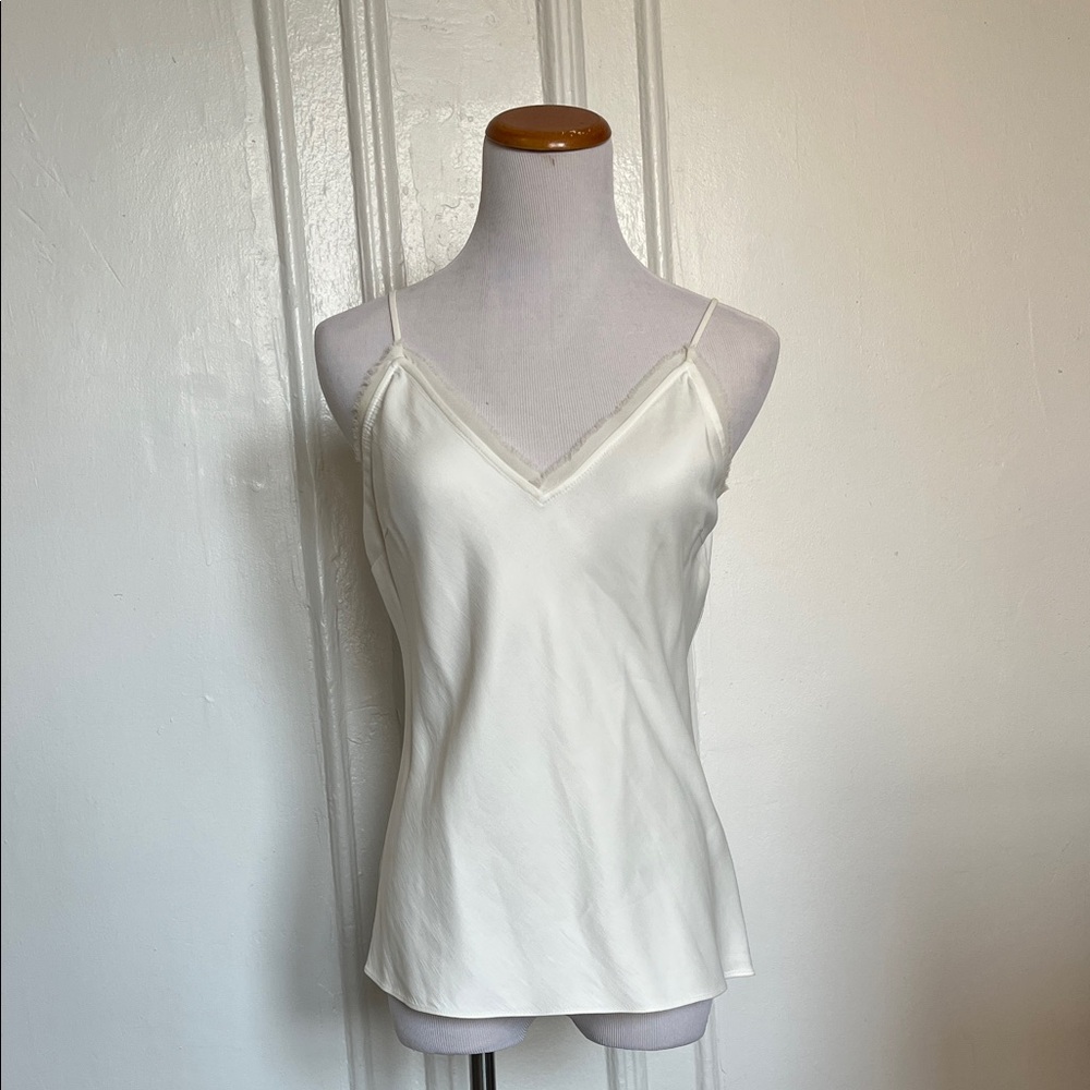 Frame Satin Off-White Camisole